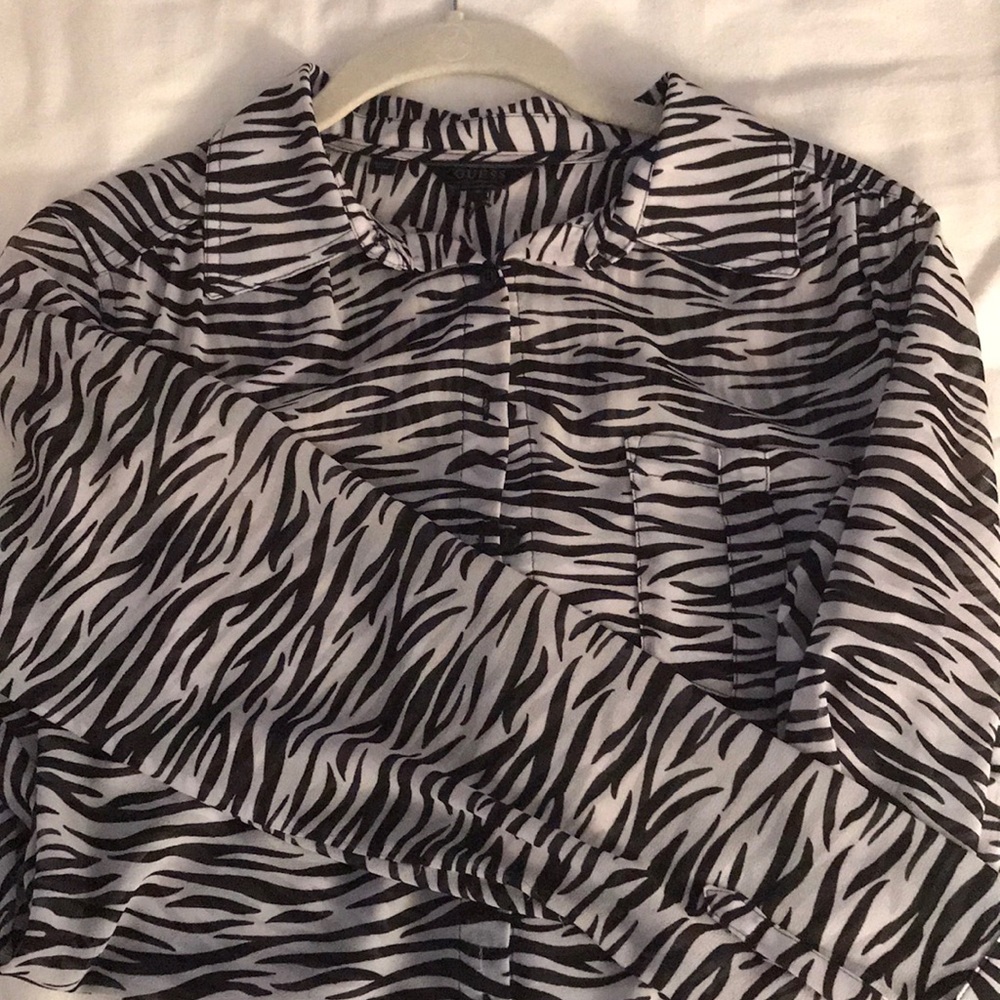 Guess Zebra Button Down - image 1